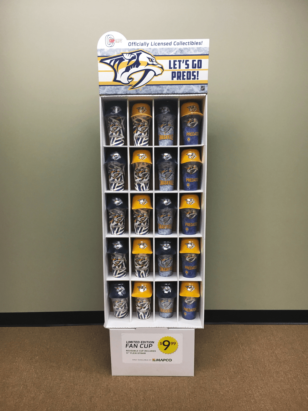 Custom CupCaps display kitting and assembly work at KwikShip warehouse